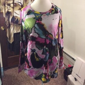 🆑FINAL PRICE‼️ Vera wang multicolored patterned shirt